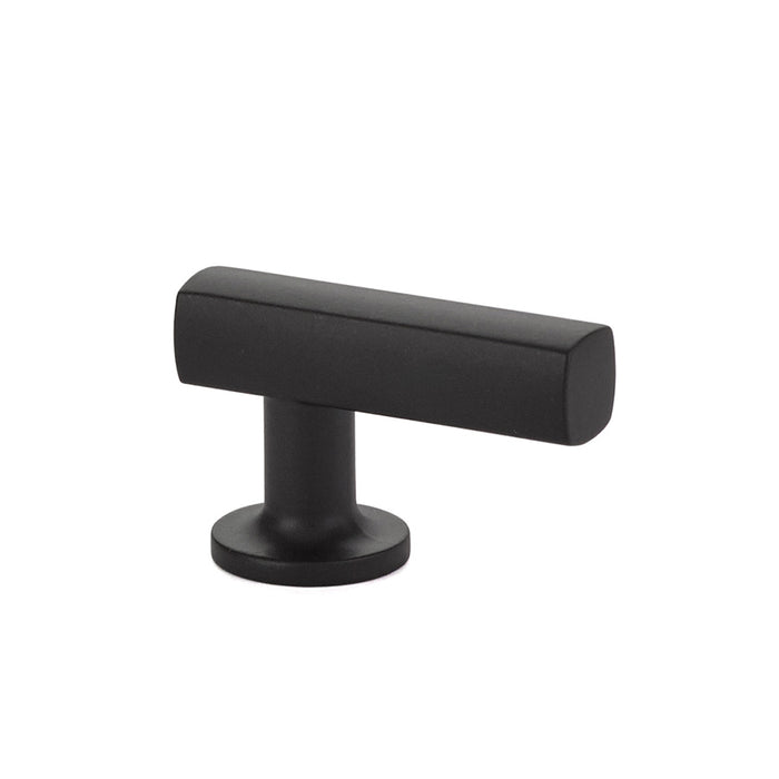 Emtek 86452US19 1-1/8" x 1-7/8" Freestone Finger Cabinet Pull Flat Black Finish