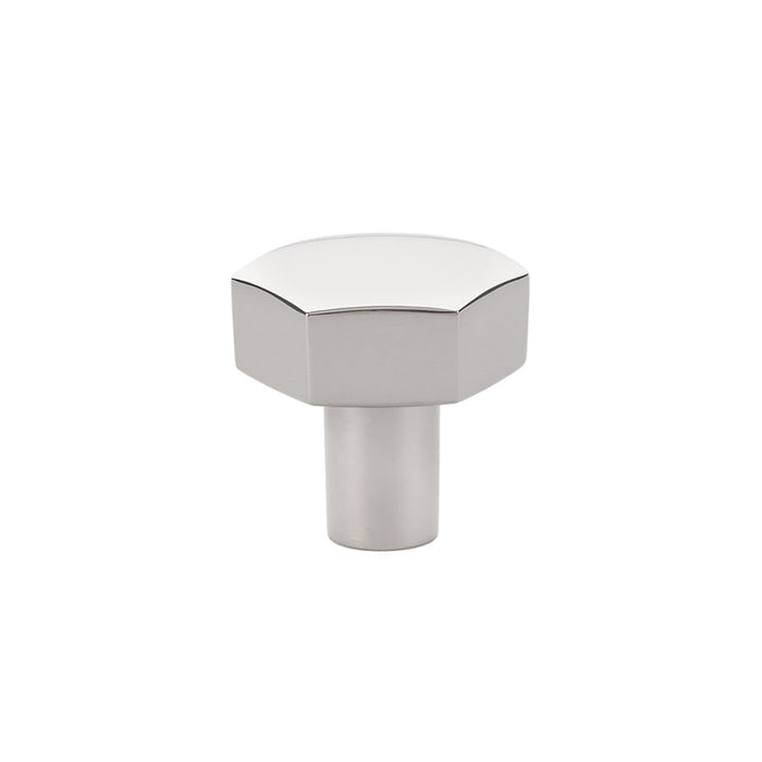 Emtek 86457US14 Mod Hex 1-1/8" Cabinet Knob Polished Nickel Lifetime Finish