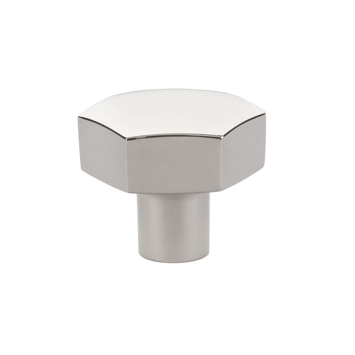 Emtek 86458US14 Mod Hex 1-1/2" Cabinet Knob Polished Nickel Lifetime Finish