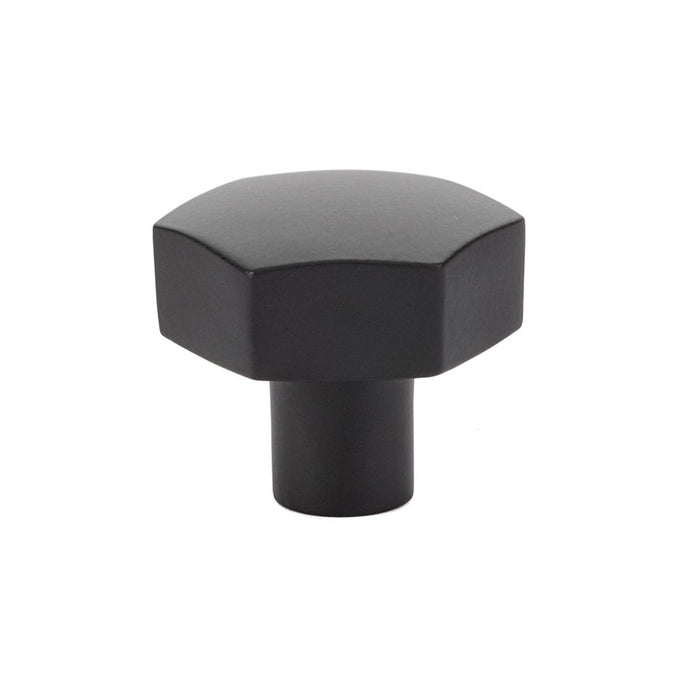 Emtek 86458US19 Mod Hex 1-1/2" Cabinet Knob Flat Black Finish