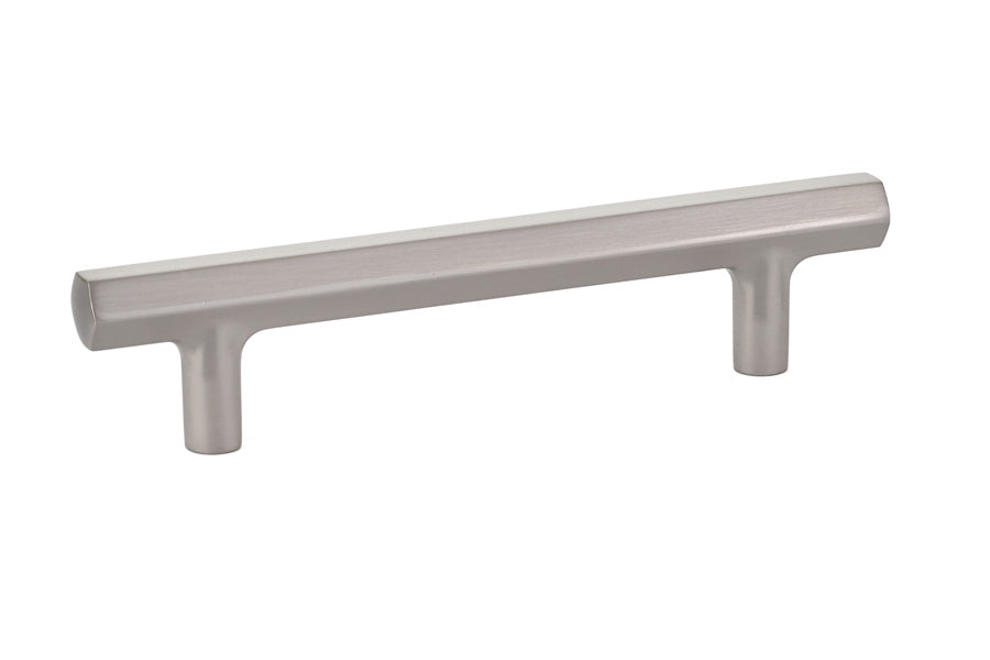 Emtek 86460US15 Mod Hex Cabinet Pull with 4" Center to Center Satin Nickel Finish