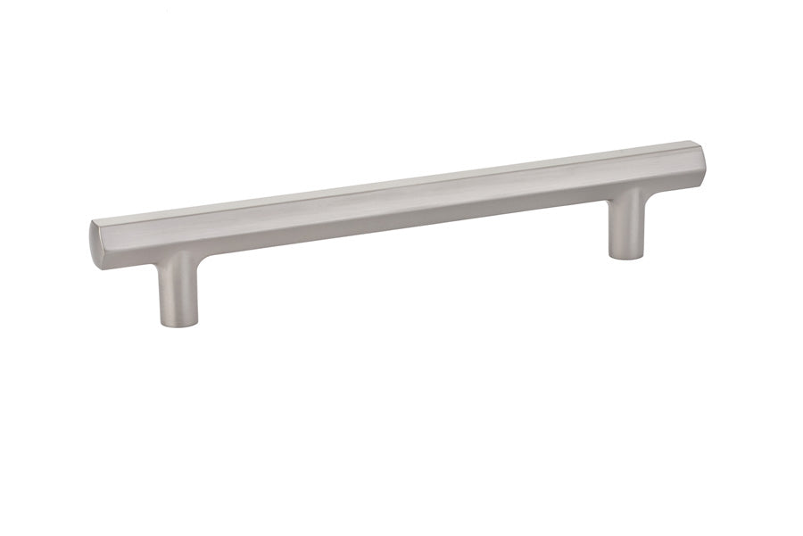 Emtek 86461US15 Mod Hex Cabinet Pull with 6" Center to Center Satin Nickel Finish