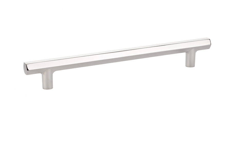 Emtek 86462US14 Mod Hex Cabinet Pull with 8" Center to Center Polished Nickel Lifetime Finish