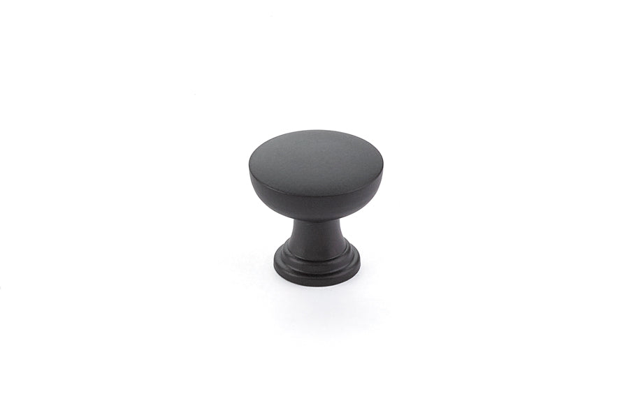 Emtek 86467US19 Overland 1-1/4" Cabinet Knob Flat Black Finish