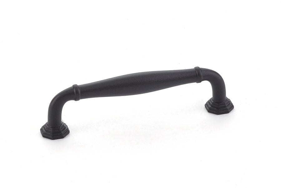 Emtek 86472US19 Blythe Cabinet Pull with 4" Center to Center Flat Black Finish