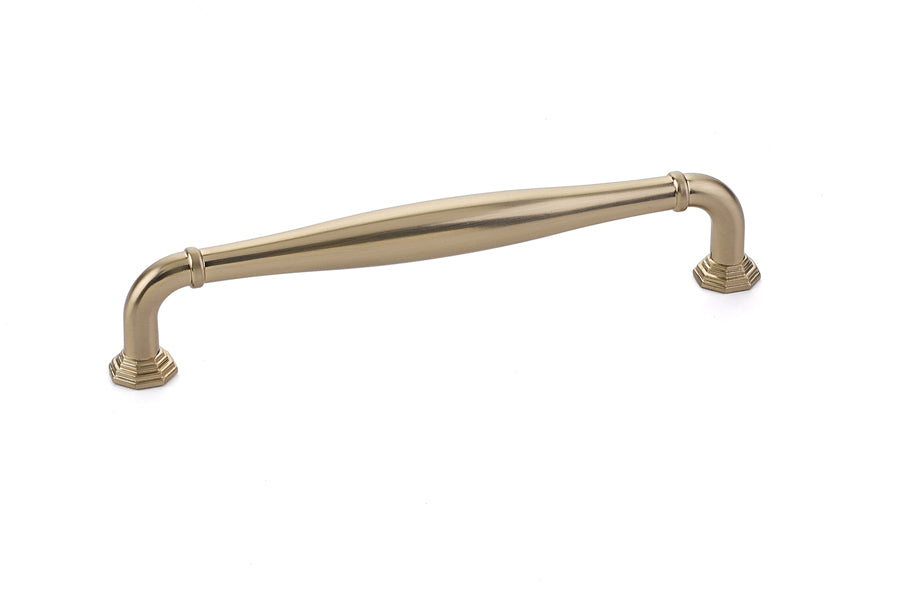 Emtek 86473US4 Blythe Cabinet Pull with 6" Center to Center Satin Brass Finish