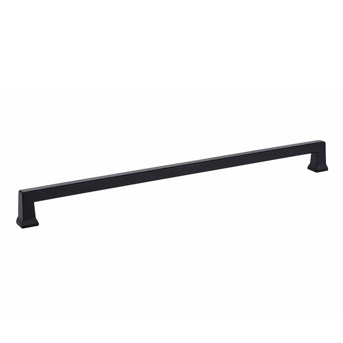 Emtek 86479US19 Alexander Cabinet Pull with 12" Center to Center Flat Black Finish