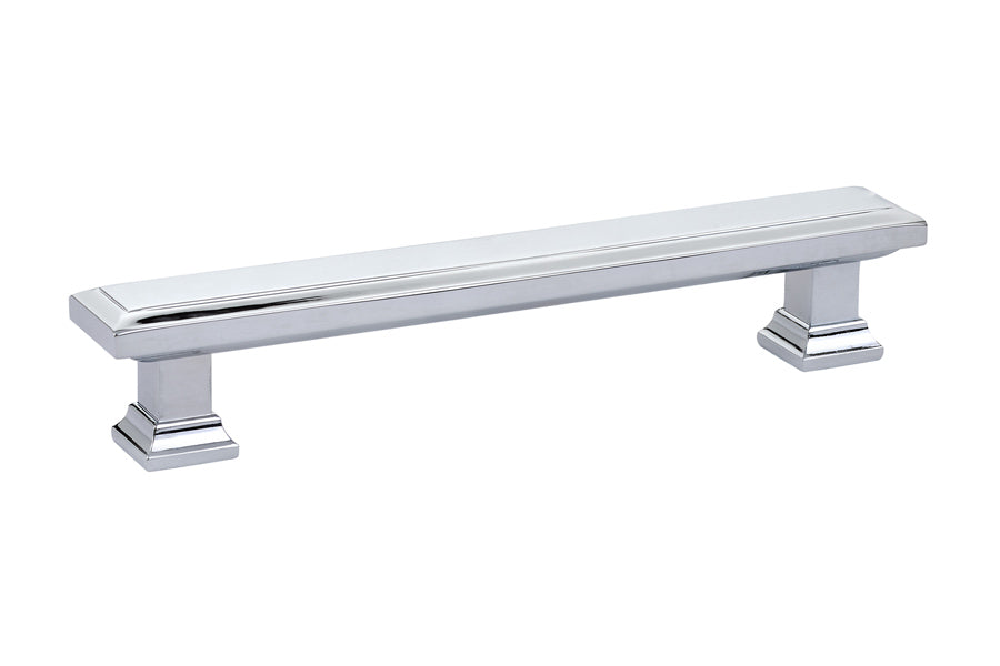 Emtek 86492US26 Geometric Rectangular Cabinet Pull with 5" Center to Center Polished Chrome Finish