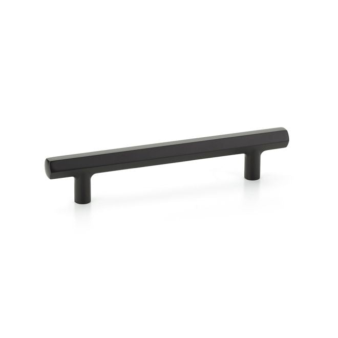 Emtek 86679US19 Mod Hex Cabinet Pull with 5" Center to Center Flat Black Finish