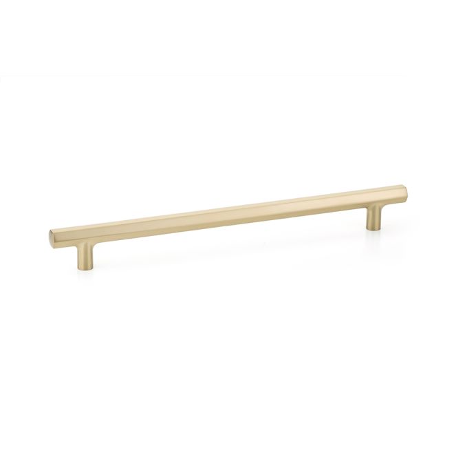 Emtek 86685US4 Mod Hex Extended Cabinet Pull with 6" Center to Center Satin Brass Finish