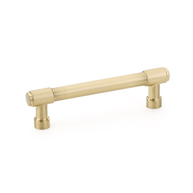 Emtek 86687US4 Jasper Cabinet Pull with 4" Center to Center Satin Brass Finish