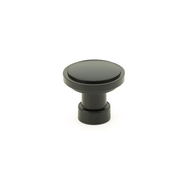 Emtek 86697US19 Haydon 1-1/4" Cabinet Knob Flat Black Finish