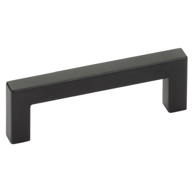 Emtek 86704US19 Warwick Cabinet Pull with 3-1/2" Center to Center Flat Black Finish