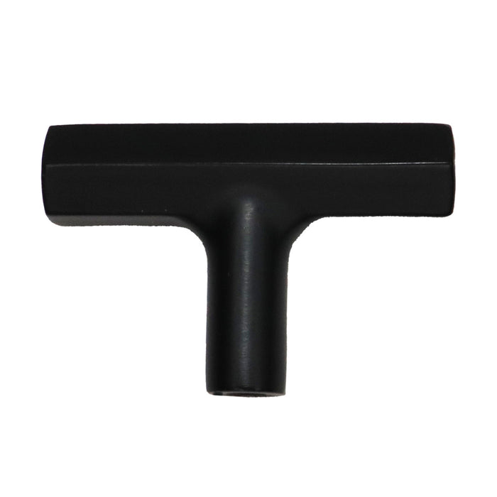 Emtek 86728US19 Mod Hex T Cabinet Knob Flat Black Finish