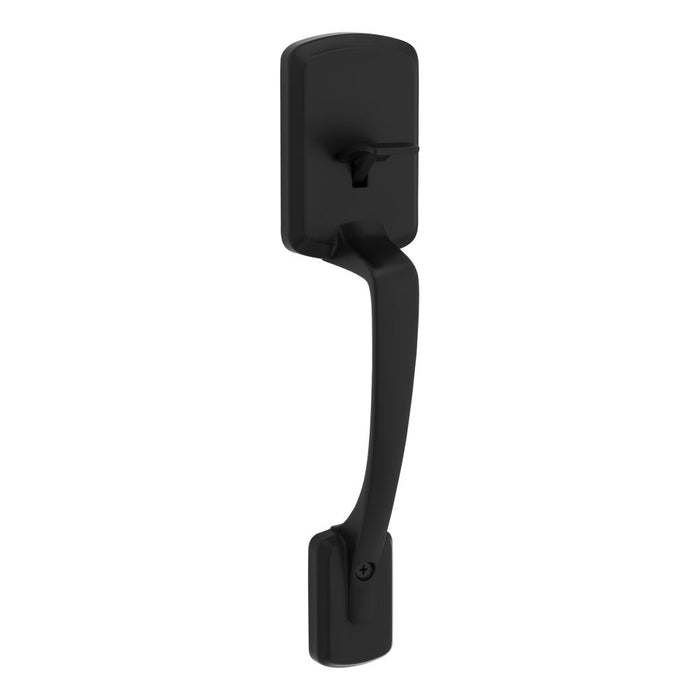 Kwikset 898HYH-514 Henley Handle Only; No Deadbolt with RCAL Latch and RCS Strike Matte Black Finish