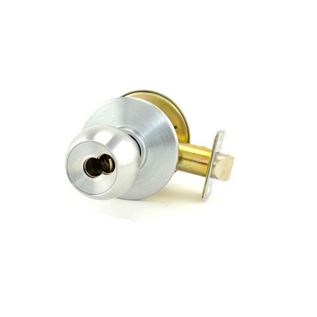 Best 8K37AB4DS3626 8K Series 2-3/4" Backset 7 Pin Entry 4 Knob and D Rose ANSI Strike Less Core Satin Chrome Finish