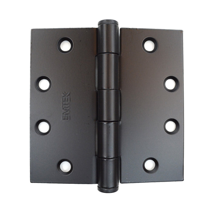 Emtek 92015US19 Pair of 4-1/2" x 4-1/2" Square Steel Heavy Duty Hinges Flat Black Finish