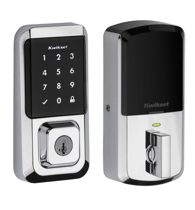 Kwikset 939WIFITSCR-26S Halo Wi-Fi Enabled Smart Lock Deadbolt with Touchscreen and SmartKey Backup Bright Chrome Finish