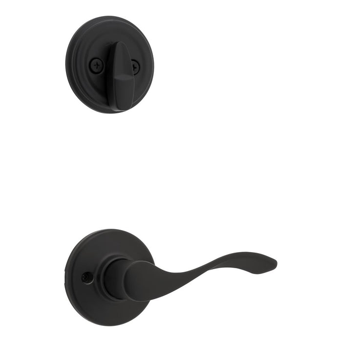 Kwikset 966BLLH-514.UNIV Left Hand Balboa Lever Interior Single Cylinder Handleset Trim for Both 800 and 687 Series Handlesets Matte Black Finish