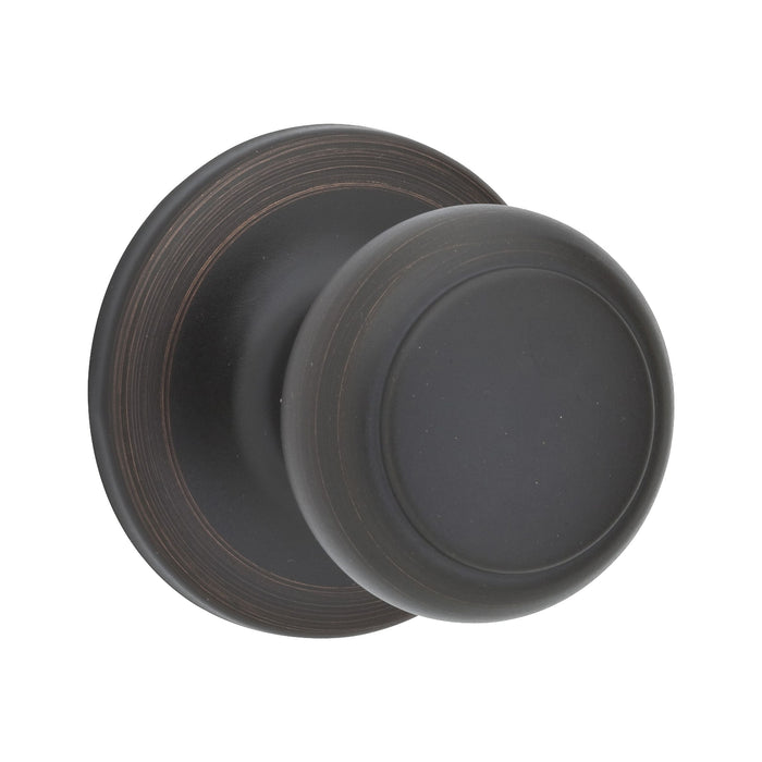 Kwikset 966CV-11P Cove Knob Interior Single Cylinder Handleset Trim Venetian Bronze Finish