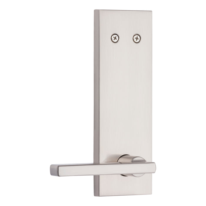 Kwikset 973HFLSQF-15 Dummy Interior Halifax Lever Trim with Square Full Escutcheon Satin Nickel Finish