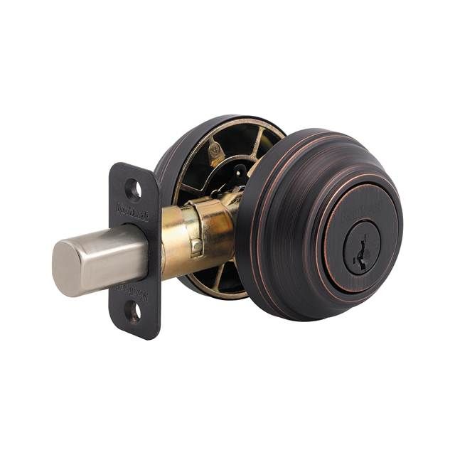 Kwikset 985-11PSV1 Double Cylinder Deadbolt with New Chassi SmartKey with RCAL Latch and RCS Strike Venetian Bronze Finish