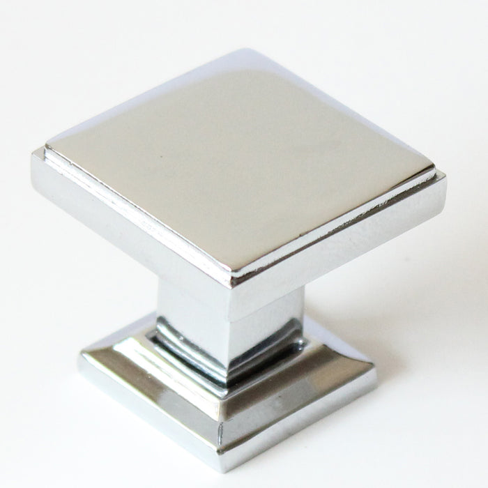 Rusticware 991CH 1-1/8" Modern Square Cabinet Knob Bright Chrome Finish