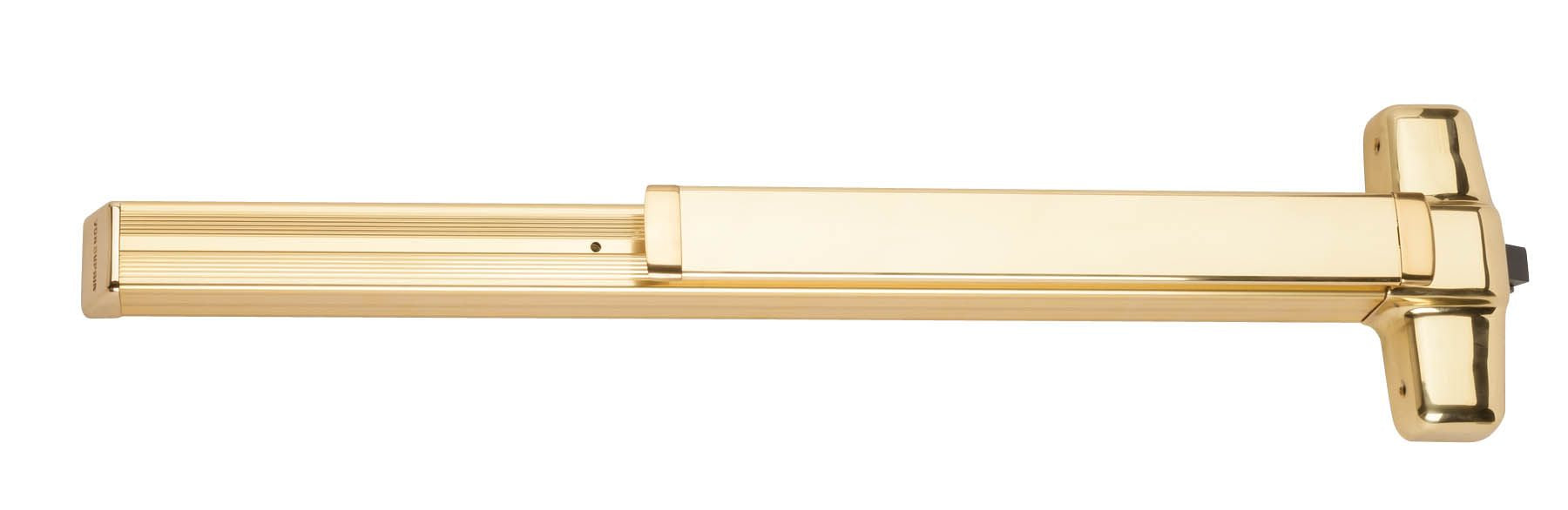 Von Duprin 99EO33 3' Rim Grooved Case Exit Device; 605 Bright Brass Finish