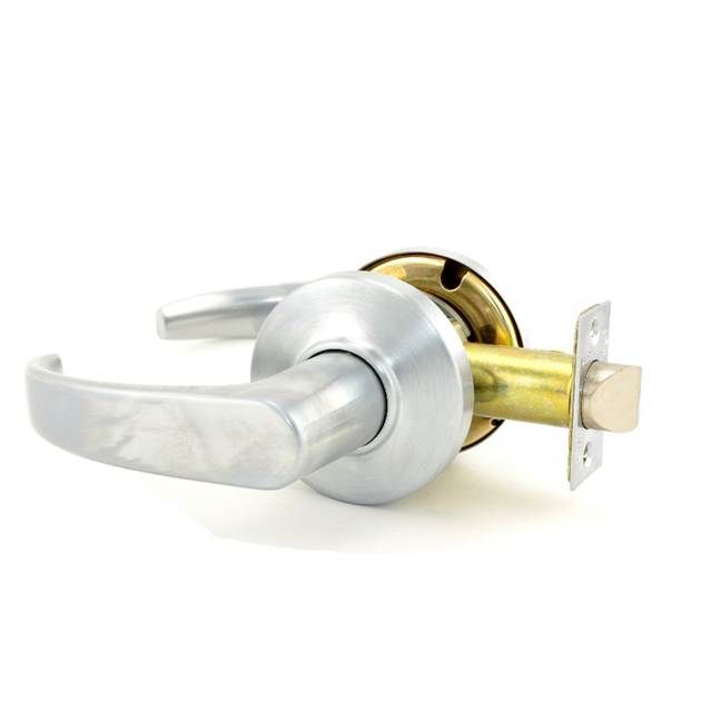 Best 9K30N14CS3626 9K Series 2-3/4" Backset Passage 14 Lever and C Rose with ANSI Strike Satin Chrome Finish