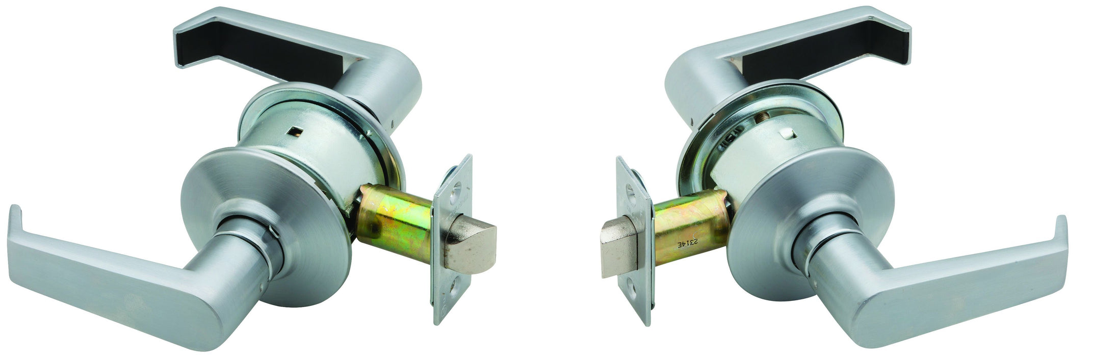 Schlage Commercial A10LEV626 A Series Passage Levon Lock with 11116 Latch 10001 Strike Satin Chrome Finish