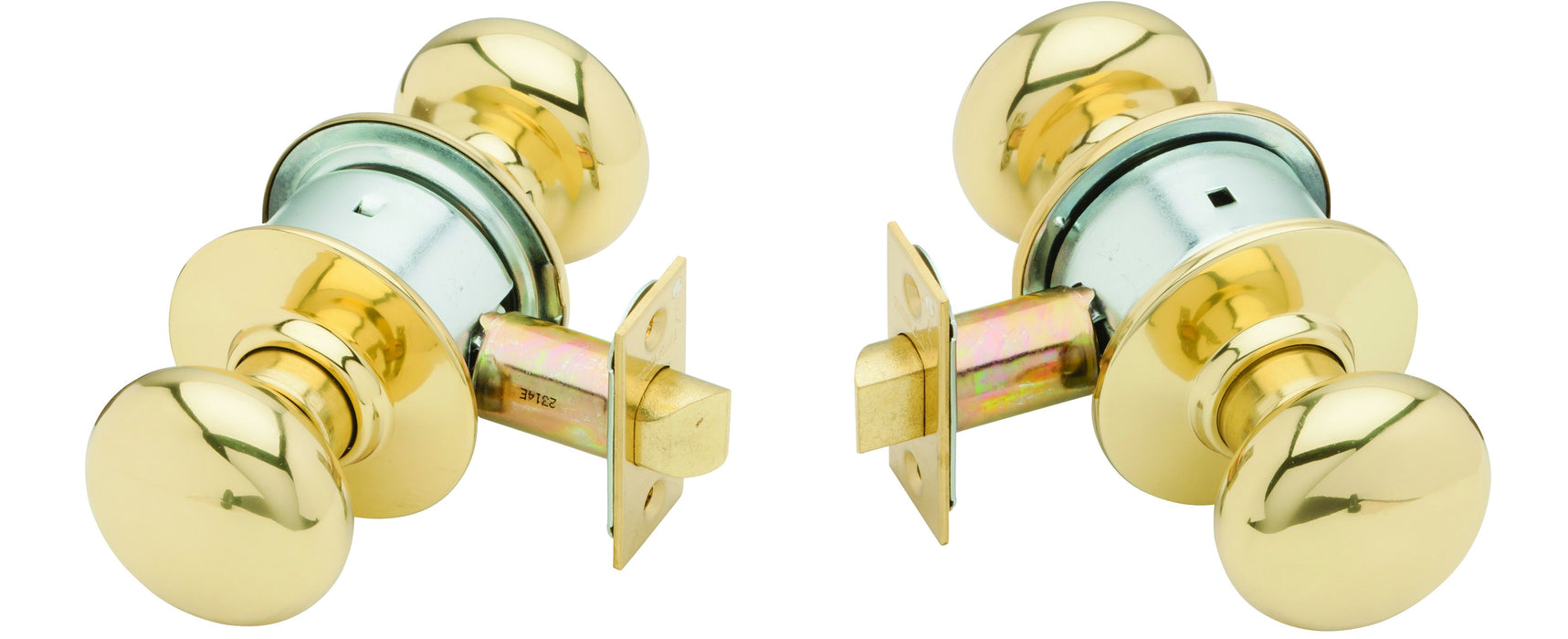 Schlage Commercial A10PLY605 A Series Passage Plymouth Lock with 11116 Latch 10001 Strike Bright Brass Finish