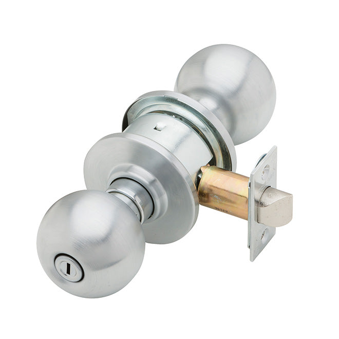 Schlage Commercial A40ORB625 A Series Privacy Orbit Lock with 11116 Latch 10001 Strike Bright Chrome Finish