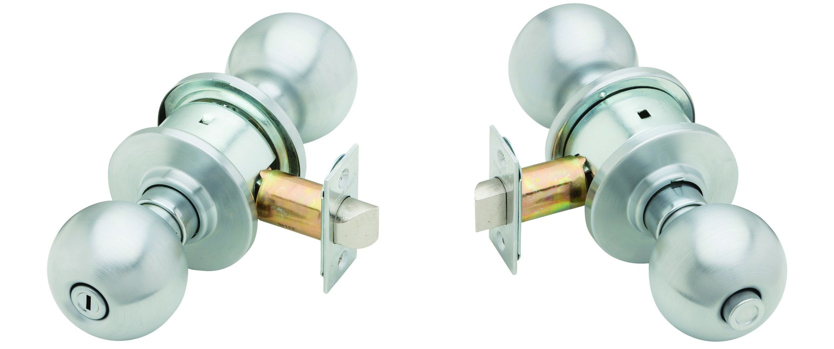 Schlage Commercial A40ORB626 A Series Privacy Orbit Lock with 11116 Latch 10001 Strike Satin Chrome Finish