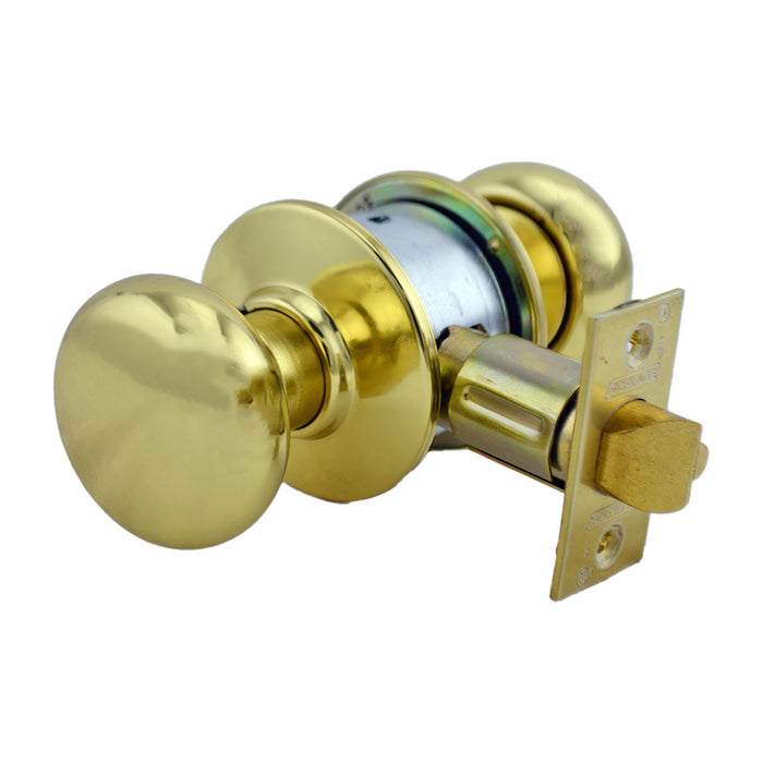 Schlage Commercial A80PPLY605 A Series Storeroom Plymouth Lock C Keyway with 11096 Latch 10001 Strike Bright Brass Finish