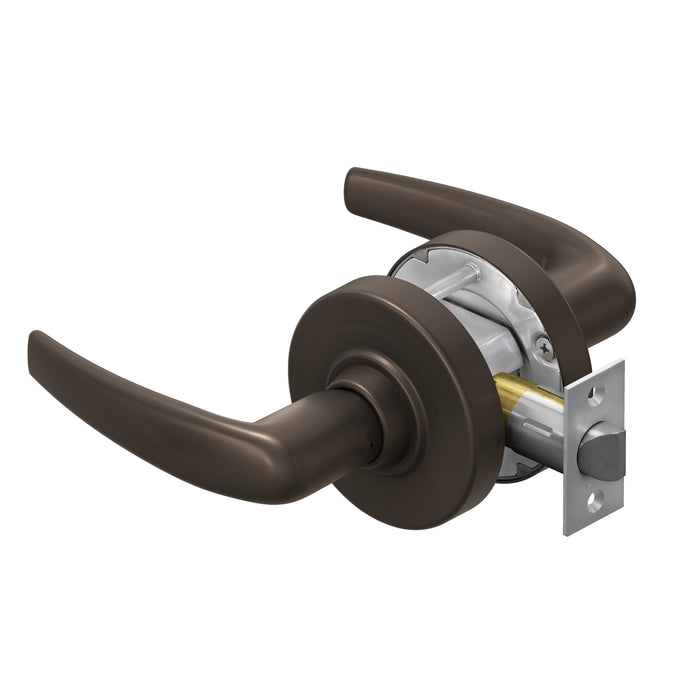 Schlage Commercial ALX10ATH613 ALX Series Grade 2 Passage Athens Lever Lock with 47267038 2-3/4" Springlatch and 47267101 ANSI Strike Oil Rubbed Bronze Finish