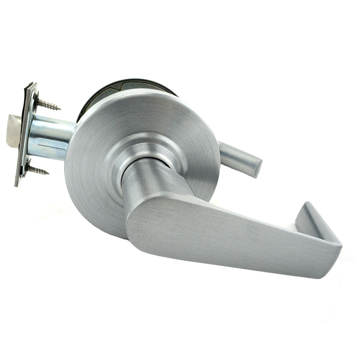 Schlage Commercial ALX10SAT626AM ALX Series Grade 2 Passage Saturn Lever Lock with 47267038 2-3/4" Springlatch and 47267101 ANSI Strike Antimicrobial Satin Chrome Finish