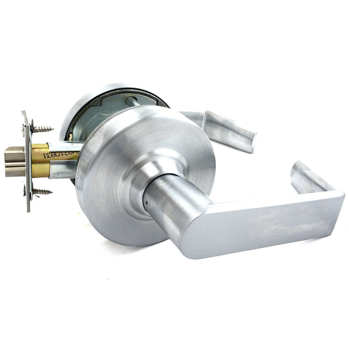 Schlage Commercial ALX80BRHO626 ALX Series Grade 2 Storeroom Rhodes Lever Lock with Small Format IC Prep Less Core, 47267042 2-3/4" Deadlatch, and 47267101 ANSI Strike Satin Chrome Finish