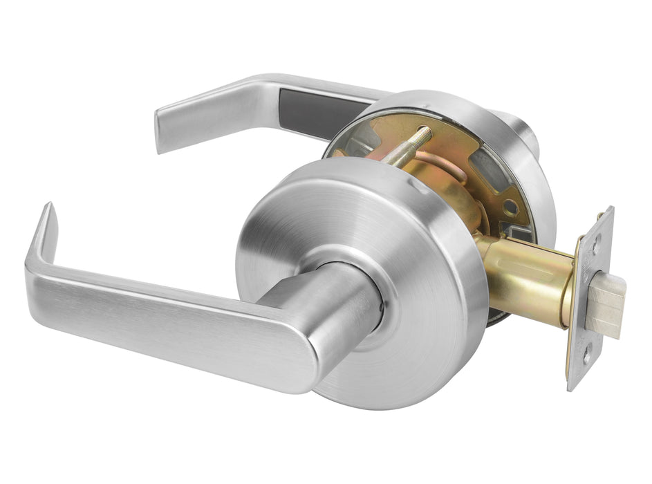 Yale Commercial AU4601LN626 Passage Augusta Lever Grade 2 Cylindrical Lock with MCP234 Latch and 497-114 Strike US26D (626) Satin Chrome Finish