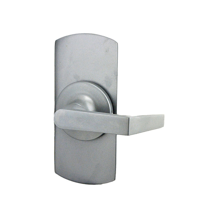 Yale Commercial AU588F689 Augusta Lever with Escutcheon Dummy Free Wheeling Exit Device Trim 689 Aluminum Finish