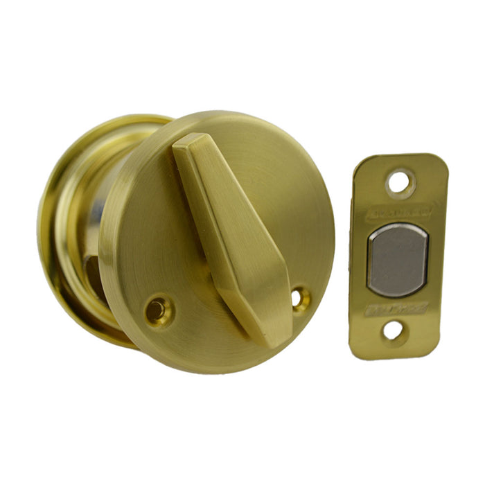 Schlage Commercial B560P606 Grade 2 Single Cylinder Deadbolt with C Keyway KA4 with 12287 Latch and 10094 Strike Satin Brass Finish