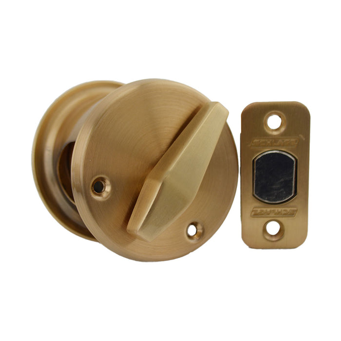 Schlage Commercial B560P612 Grade 2 Single Cylinder Deadbolt with C Keyway KA4 with 12287 Latch and 10094 Strike Satin Bronze Finish