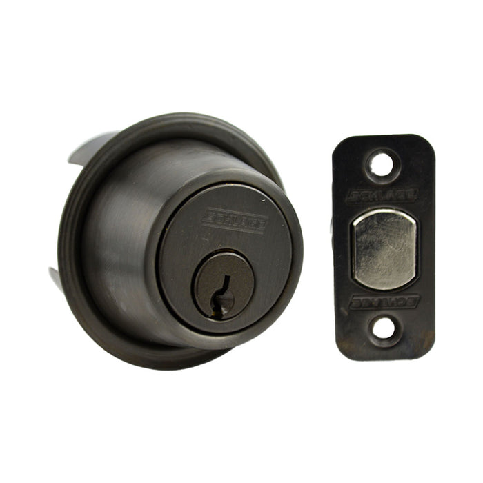 Schlage Commercial B562P613 Grade 2 Double Cylinder Deadbolt with C Keyway with 12287 Latch and 10094 Strike Oil Rubbed Bronze Finish