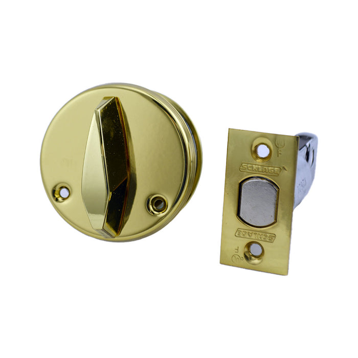 Schlage Commercial B660P605 Grade 1 Single Cylinder Deadbolt C Keyway with 12296 Latch and 10094 Strike Bright Brass Finish