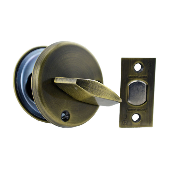 Schlage Commercial B660P609 Grade 1 Single Cylinder Deadbolt C Keyway with 12296 Latch and 10094 Strike Antique Brass Finish