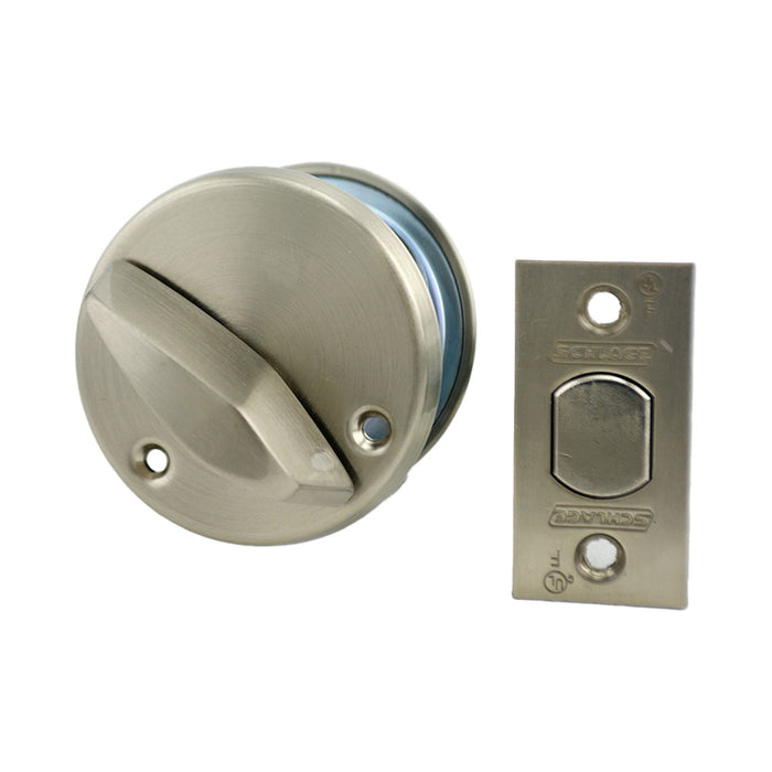 Schlage Commercial B660P619 Grade 1 Single Cylinder Deadbolt C Keyway with 12296 Latch and 10094 Strike Satin Nickel Finish