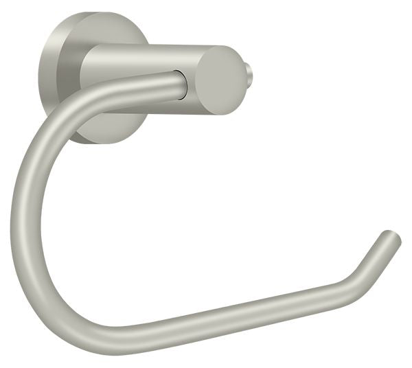 Deltana BBN2001-15 Toilet Paper Holder Single Post; BBN Series; Satin Nickel Finish