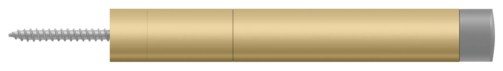 Deltana BDS450U4 Extension Baseboard Door Bumper; Solid Brass; Brushed Brass Finish