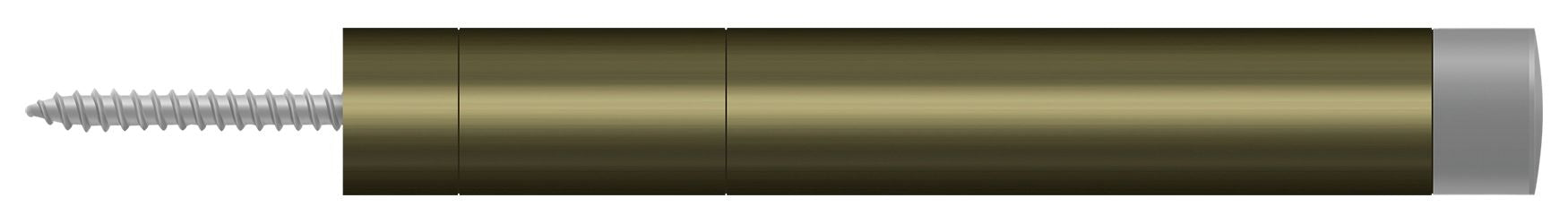 Deltana BDS450U5 Extension Baseboard Door Bumper; Solid Brass; Antique Brass Finish