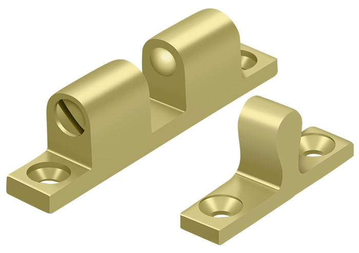 Deltana BTC10U3 Ball Tension Catch 1-4/5" x 3/10"; Bright Brass Finish