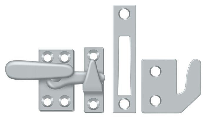 Deltana CF066U26D Window Lock; Casement Fastener; Small; Satin Chrome Finish